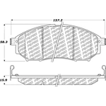 Order Front Disc Pads by CENTRIC PARTS - 500.08881 For Your Vehicle