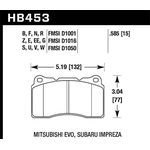 Order Front High Performance Pads by HAWK PERFORMANCE - HB453B.585 For Your Vehicle