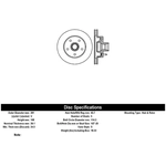 Order Front Hub And Rotor Assembly by CENTRIC PARTS - 121.65048 For Your Vehicle