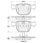 Order Front Original Equipment Brake Pads by CENTRIC PARTS - 100.06810 For Your Vehicle