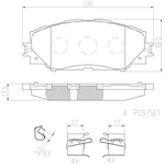 Order Plaquettes avant en céramique de qualité supérieure by BREMBO - P83082N For Your Vehicle