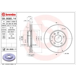 Order Front Premium Rotor by BREMBO - 09.9585.11 (1 Qty) For Your Vehicle