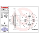 Order Front Premium Rotor by BREMBO - 09.A637.11 (1 Qty) For Your Vehicle