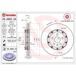 Order Front Premium Rotor by BREMBO - 09.A665.23 (1 Qty) For Your Vehicle