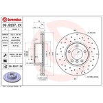 Order Front Premium Rotor by BREMBO - 09.B337.2X (1 Qty) For Your Vehicle