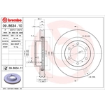 Order Front Premium Rotor by BREMBO - 09.B634.11 (1 Qty) For Your Vehicle