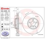 Order Front Premium Rotor by BREMBO - 09.C405.13 (1 Qty) For Your Vehicle