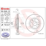 Order Front Premium Rotor by BREMBO - 09.C545.11 (1 Qty) For Your Vehicle