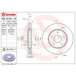 Order Front Premium Rotor by BREMBO - 09.N124.11 (1 Qty) For Your Vehicle