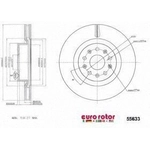 Order Front Premium Rotor by EUROROTOR - 55633 For Your Vehicle