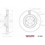 Order Front Premium Rotor by EUROROTOR - HY3032 For Your Vehicle