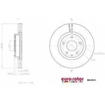 Order Disque avant de qualité supérieur by EUROROTOR - MA8031 For Your Vehicle