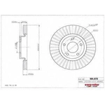 Order Disque avant de qualité supérieur by EUROROTOR - MA878 For Your Vehicle