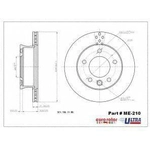 Order Front Premium Rotor by EUROROTOR - ME210 For Your Vehicle