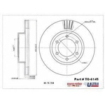 Order Front Premium Rotor by EUROROTOR - TO6145 For Your Vehicle