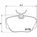 Order Front Premium Semi Metallic Pads by BREMBO - P06010 For Your Vehicle