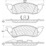 Order Front Semi Metallic Pads by CENTRIC PARTS - 102.05290 For Your Vehicle