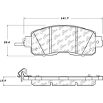 Order Front Semi Metallic Pads by CENTRIC PARTS - 102.16500 For Your Vehicle