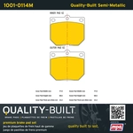 Order Front Semi Metallic Pads by QUALITY-BUILT - 1001-0114M For Your Vehicle