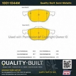 Order Plaquettes avant semi-métallique by QUALITY-BUILT - 1001-1044M For Your Vehicle