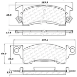 Order Front Severe Duty Semi Metallic Premium Pad by CENTRIC PARTS - 106.00520 For Your Vehicle