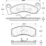 Order Front Severe Duty Semi Metallic Premium Pad by CENTRIC PARTS - 106.02000 For Your Vehicle