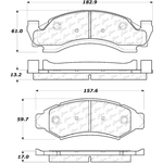 Order Plaquette avant semi-métalique de qualité supérieur Severe Duty by CENTRIC PARTS - 106.03750 For Your Vehicle