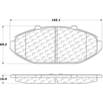 Order Front Severe Duty Semi Metallic Premium Pad by CENTRIC PARTS - 106.07480 For Your Vehicle