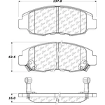 Order Front Severe Duty Semi Metallic Premium Pad by CENTRIC PARTS - 106.07640 For Your Vehicle