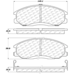 Order Front Severe Duty Semi Metallic Premium Pad by CENTRIC PARTS - 106.09030 For Your Vehicle