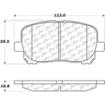 Order Front Severe Duty Semi Metallic Premium Pad by CENTRIC PARTS - 106.09230 For Your Vehicle