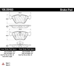 Order Front Severe Duty Semi Metallic Premium Pad by CENTRIC PARTS - 106.09460 For Your Vehicle