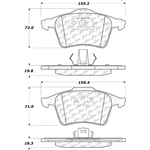 Order Plaquette avant semi-métalique de qualité supérieur Severe Duty by CENTRIC PARTS - 106.10030 For Your Vehicle