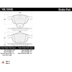 Order Plaquette avant semi-métalique de qualité supérieur Severe Duty by CENTRIC PARTS - 106.10440 For Your Vehicle