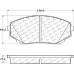 Order Front Severe Duty Semi Metallic Premium Pad by CENTRIC PARTS - 106.12580 For Your Vehicle