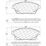 Order Front Severe Duty Semi Metallic Premium Pad by CENTRIC PARTS - 106.14670 For Your Vehicle