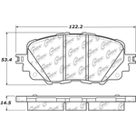 Order Plaquettes avant en céramique de qualité supérieur  by CENTRIC PARTS - 105.19030 For Your Vehicle