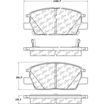 Order Front Super Premium Ceramic Pads by CENTRIC PARTS - 105.19130 For Your Vehicle