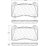 Order Front Super Premium Semi Metallic Pads by CENTRIC PARTS - 104.19770 For Your Vehicle