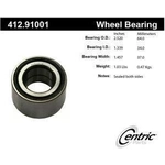 Order Front Wheel Bearing by CENTRIC PARTS - 412.91001 For Your Vehicle
