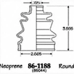 Order Ensemble de Soufflet de Joint Homocinétique intérieur by EMPI - 86-1188D For Your Vehicle