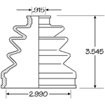 Order Ensemble de Soufflet de Joint Homocinétique intérieur by EMPI - 86-2124D For Your Vehicle