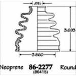 Order Ensemble de Soufflet de Joint Homocinétique intérieur by EMPI - 86-2277D For Your Vehicle