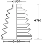 Order Ensemble de Soufflet de Joint Homocinétique intérieur by EMPI - 86-2348D For Your Vehicle