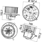 Order MAHLE ORIGINAL - AB148-000P - Interior Blower For Your Vehicle