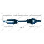 Order Arbre CV neuf by WORLDPARTS - 129037 For Your Vehicle