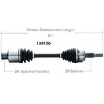 Order WORLDPARTS - 139100 - Arbre CV neuf For Your Vehicle