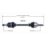 Order WORLDPARTS - 169038 - Arbre CV neuf For Your Vehicle