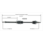 Order Arbre CV neuf by WORLDPARTS - 169048 For Your Vehicle