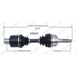 Order Arbre CV neuf by WORLDPARTS - 169063 For Your Vehicle